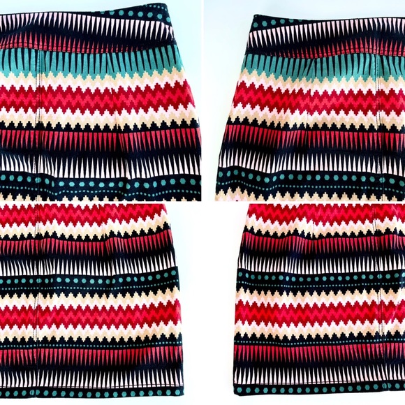 Divided / H&M Colourful Geometric Aztec Patterned Mini Skirt - Picture 9 of 14